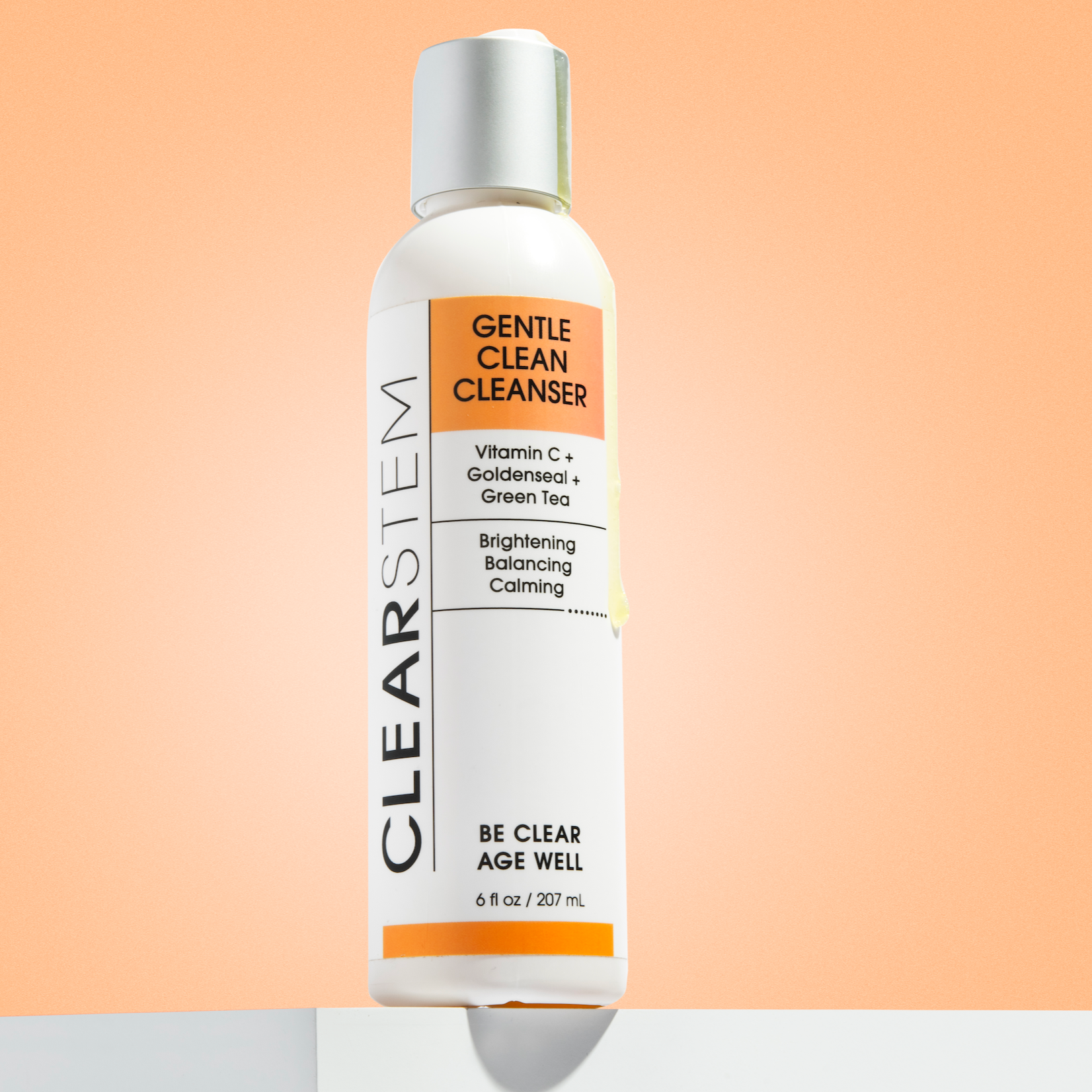 6oz bottle of clearstem gentle clean cleanser